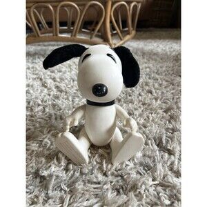 Snoopy Doll Plush Tail And Ears 1958 1966 Vintage Snoopy Figurine 8”
